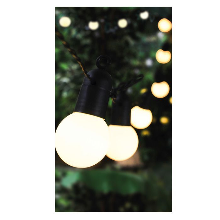 Solar lichtslinger - Home Deco Factory - 20 witte LED-lampjes - Wit