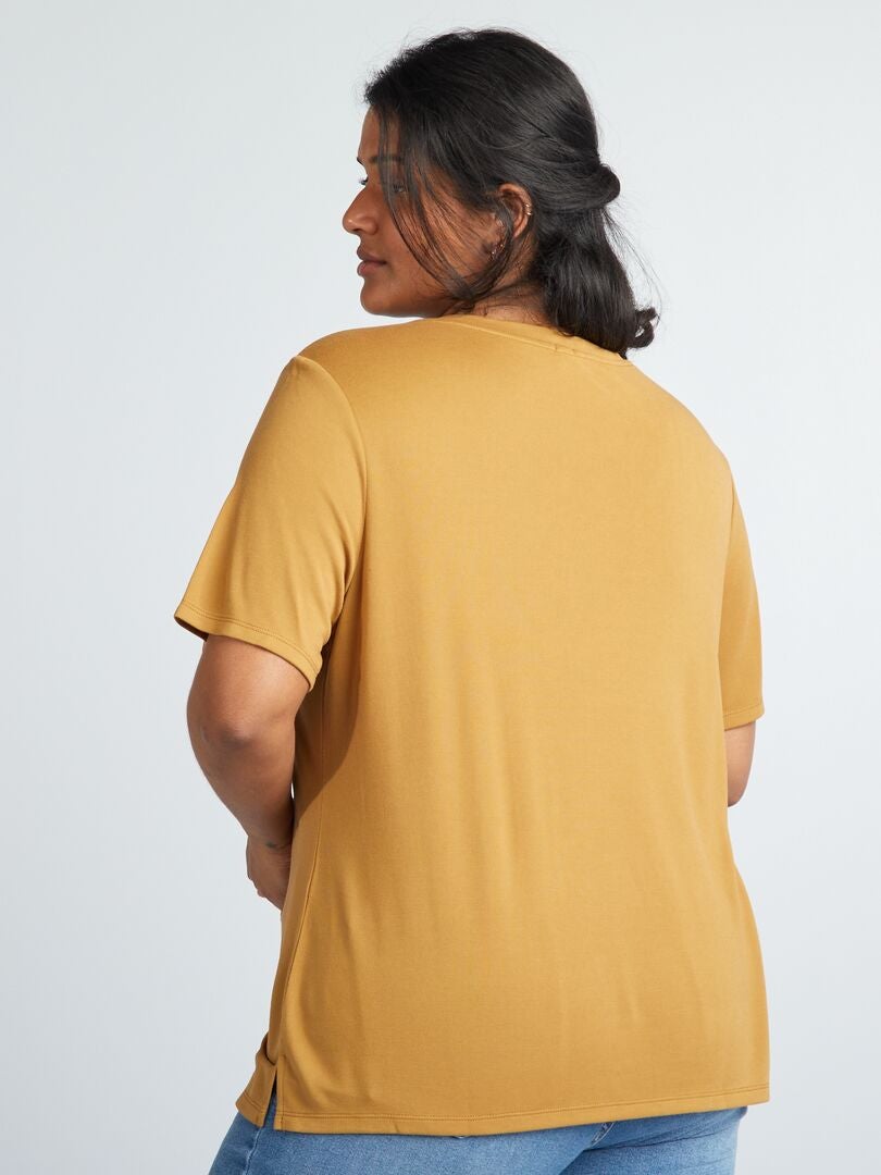 Rekbaar T-shirt met korte mouwen - ROOD