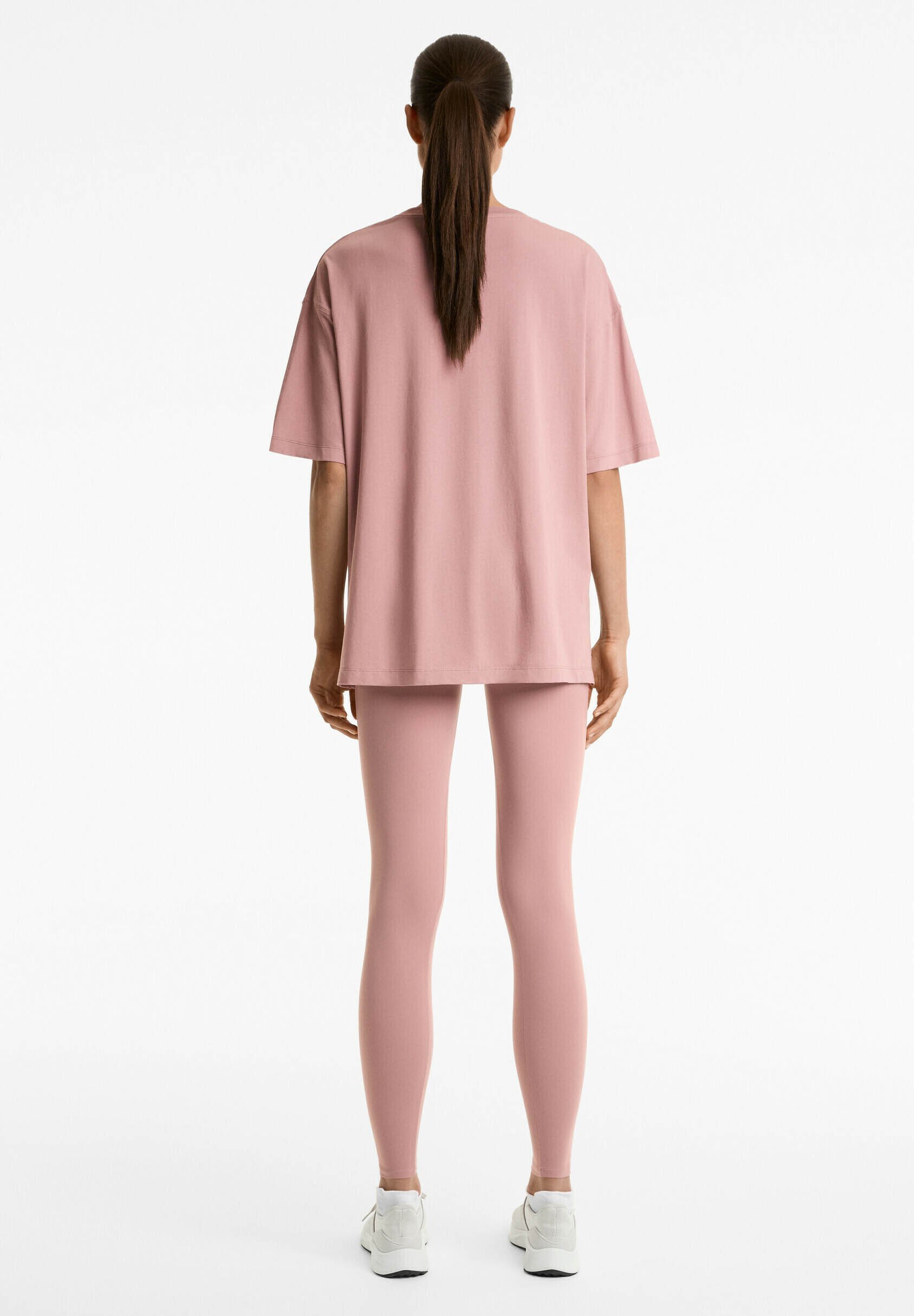 OYSHO T-shirt met korte mouwen - Basic T-shirt - zalmkleur