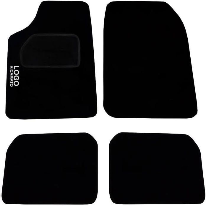 Rebeca Shop - Customizable carpet car mats, front and rear, with embroidered name and logo, for Ibiza