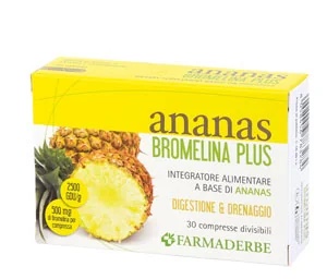 FARMADERBE Ananas Bromelaïne Plus 30 tabletten tegen cellulitis
