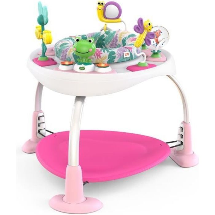 BRIGHT STARTS Girello/Tavolo attività 2 in 1 - Modello rosa