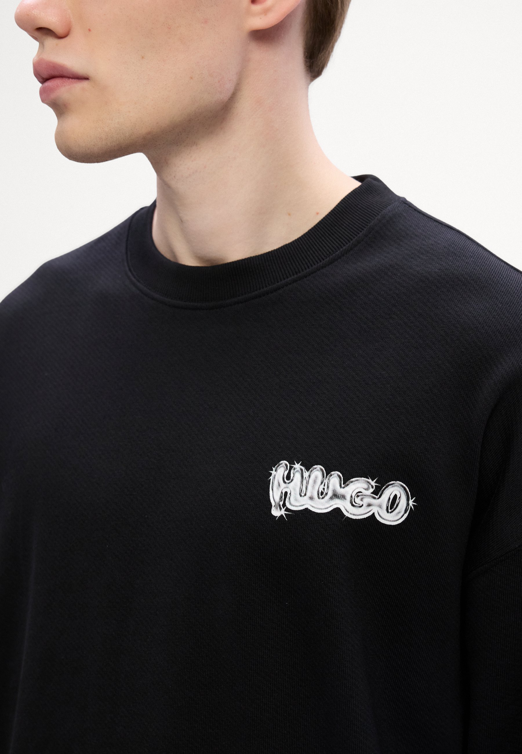 HUGO NYROCREW - Sweatshirt - zwart