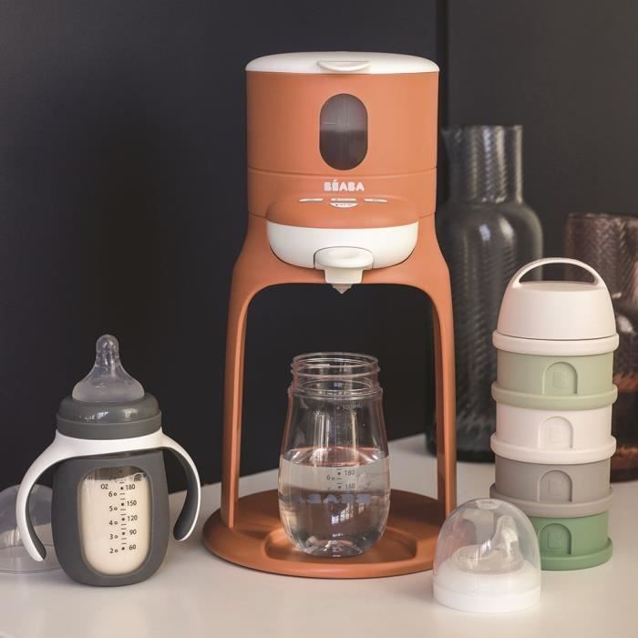 BÉABA - Bib'Expresso - Calentador de biberones/ropa - Temperatura exacta - Instantáneo - Baño María - Terracota
