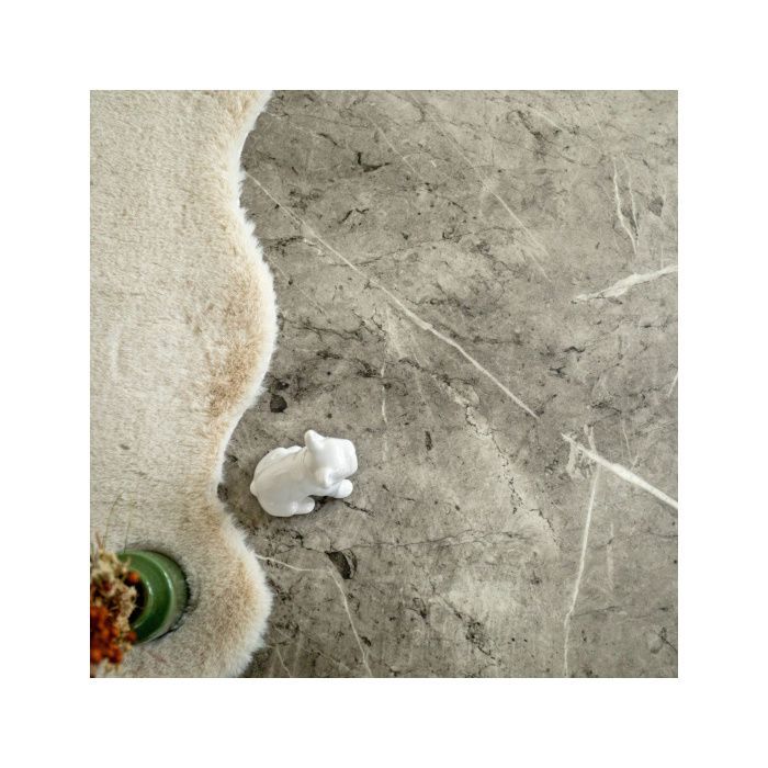 Suelo de linóleo moderno - Efecto mármol gris - Rollo de 4 m x 3 m