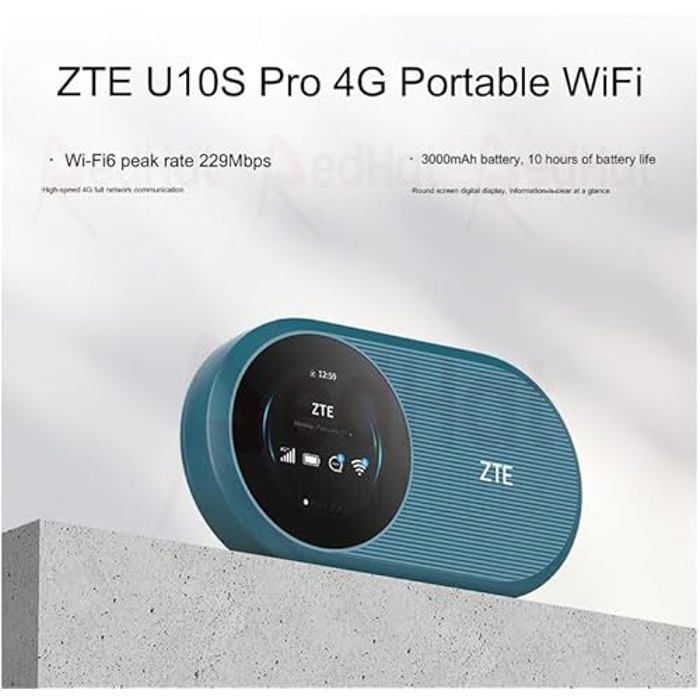 Router - ZTE - U10S Pro - 4G - WiFi 6 - Mobile hotspot