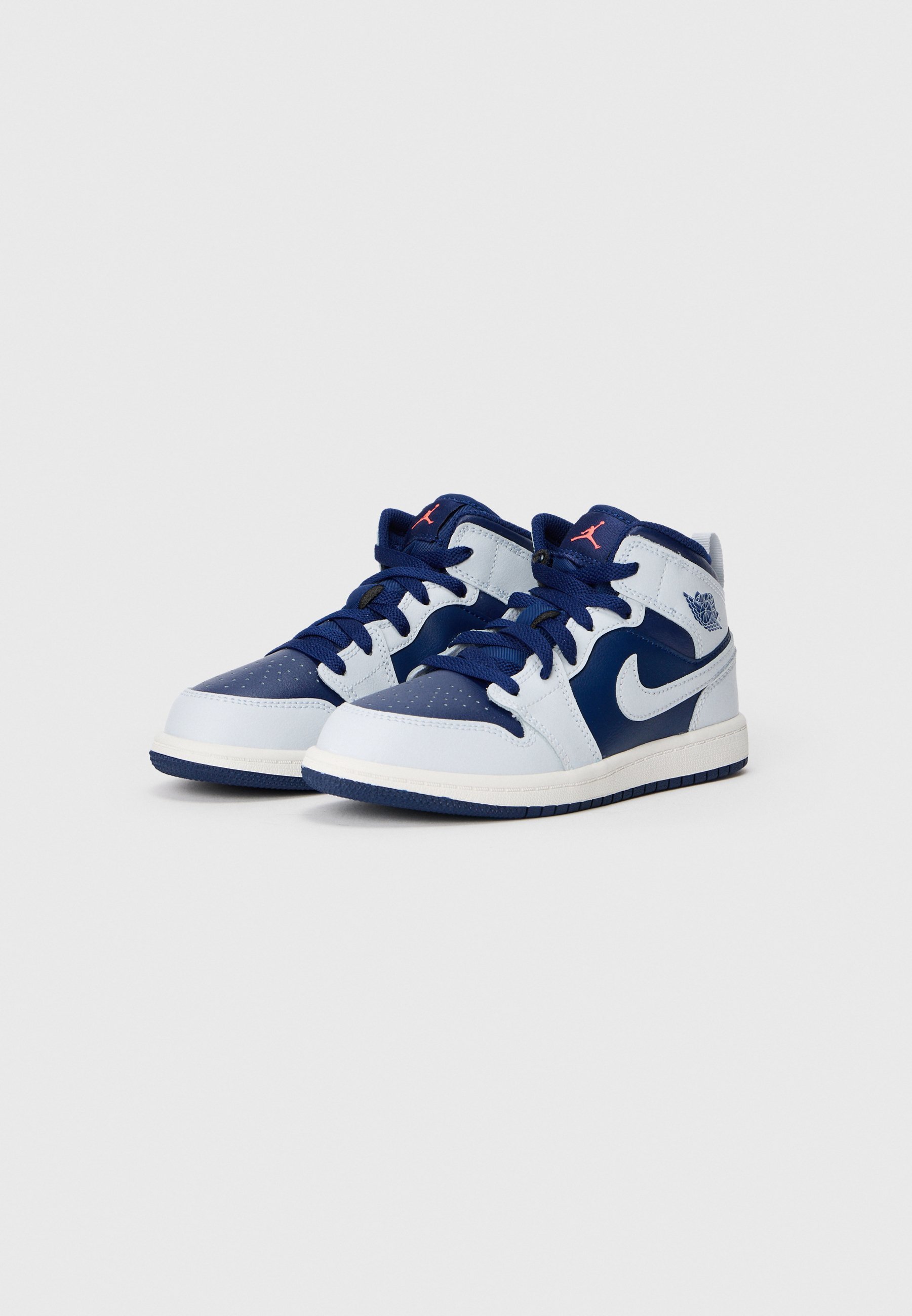 Jordan JORDAN 1 MID UNISEX - Hoge sneakers - blue void/pure platinum-coloured/summit white/hot lava/photo blue