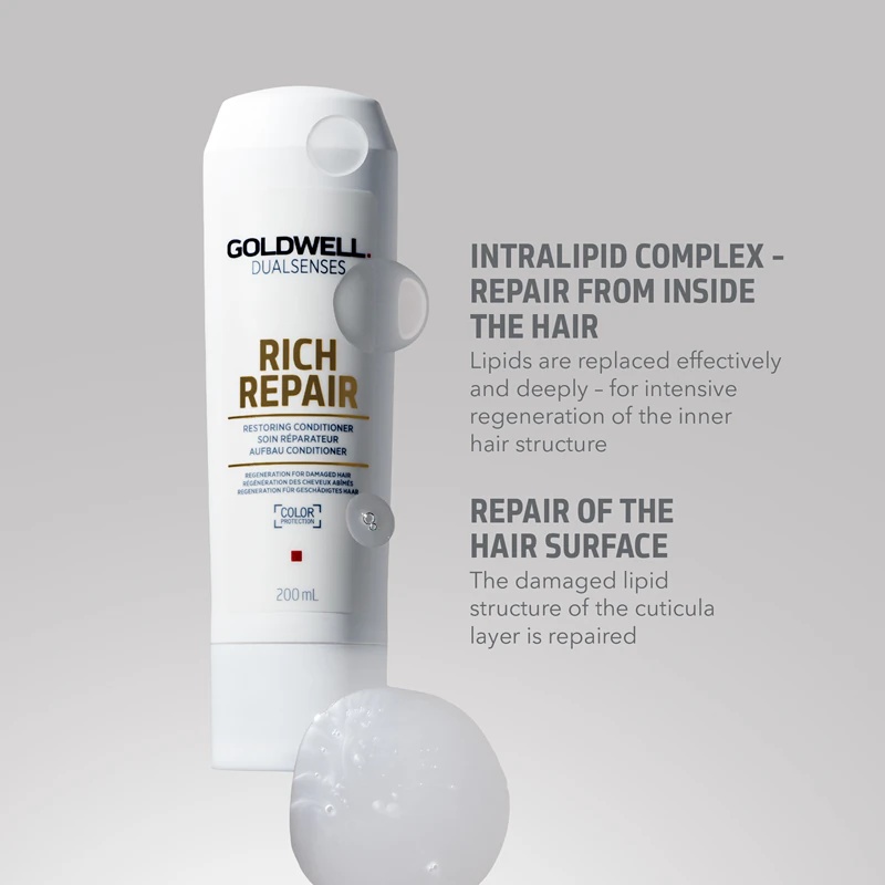 „Goldwell Dualsenses Rich Repair“ kondicionierius sausiems ir pažeistiems plaukams