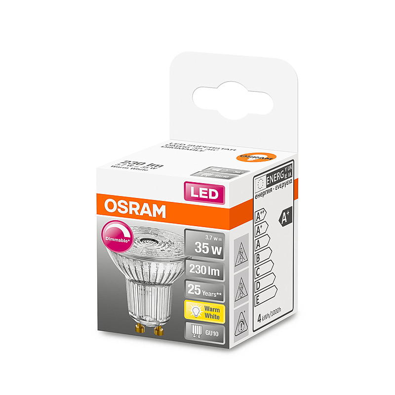 Osram Spotlight LED 230 lm dimbar GU10 Osram