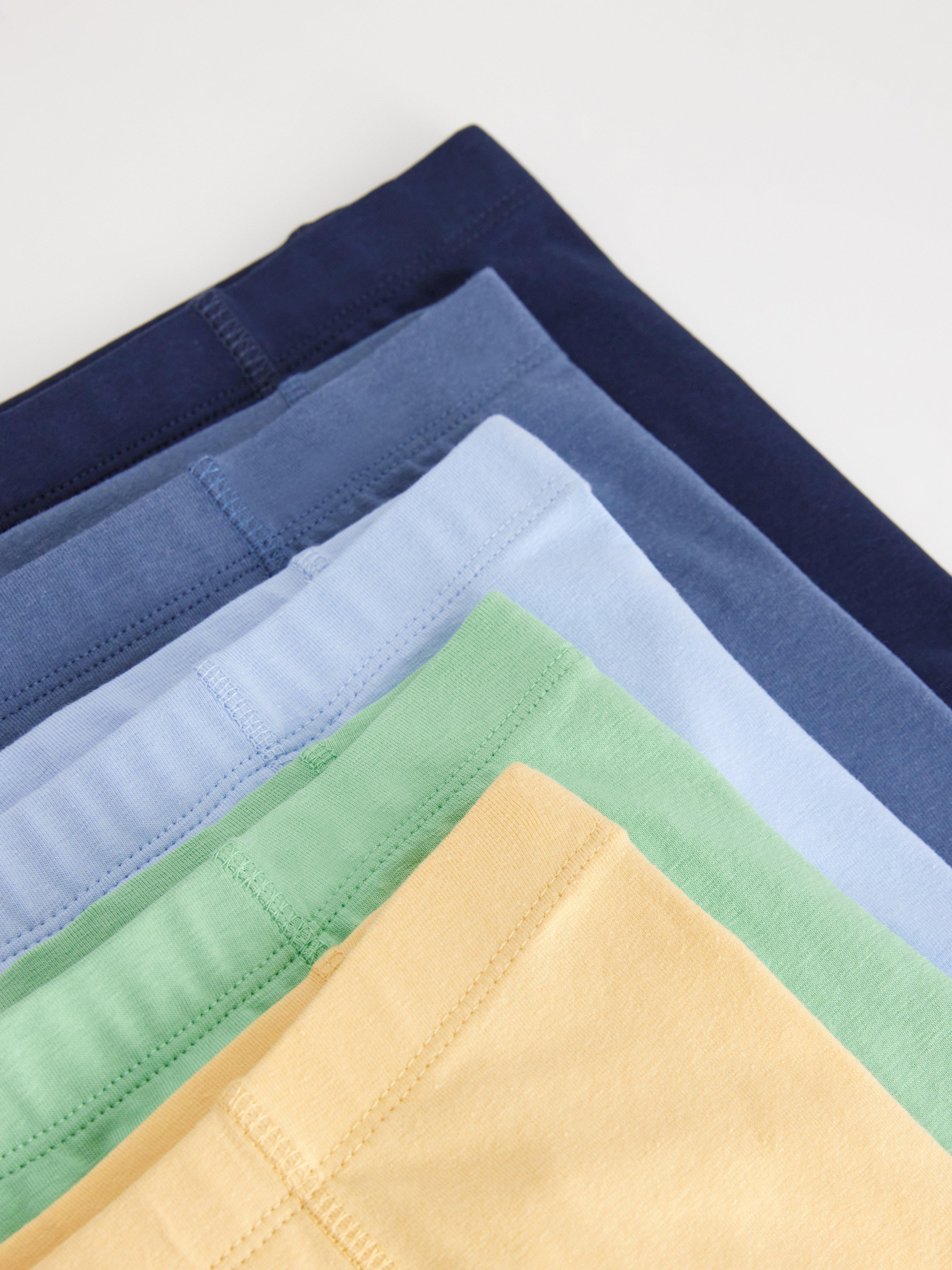 Pacote com 5 cuecas boxer azul claro