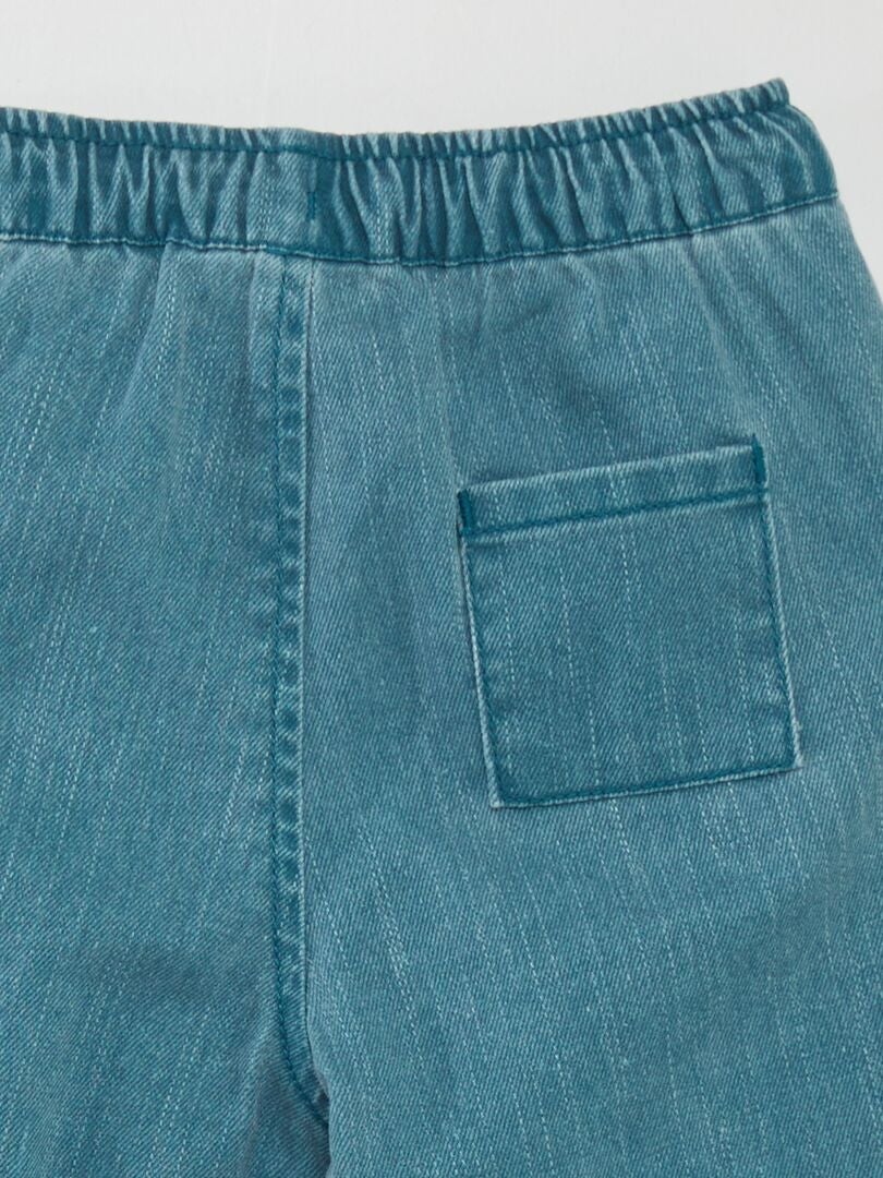 Calça jeans Paperbag - AZUL
