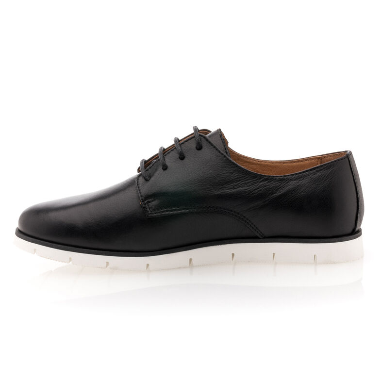 Schwarze Schnürschuhe für Damen / Derby-Schuhe