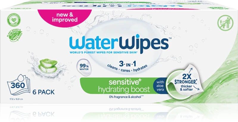 Osvežilni vlažni robčki WaterWipes Hydrating Clean