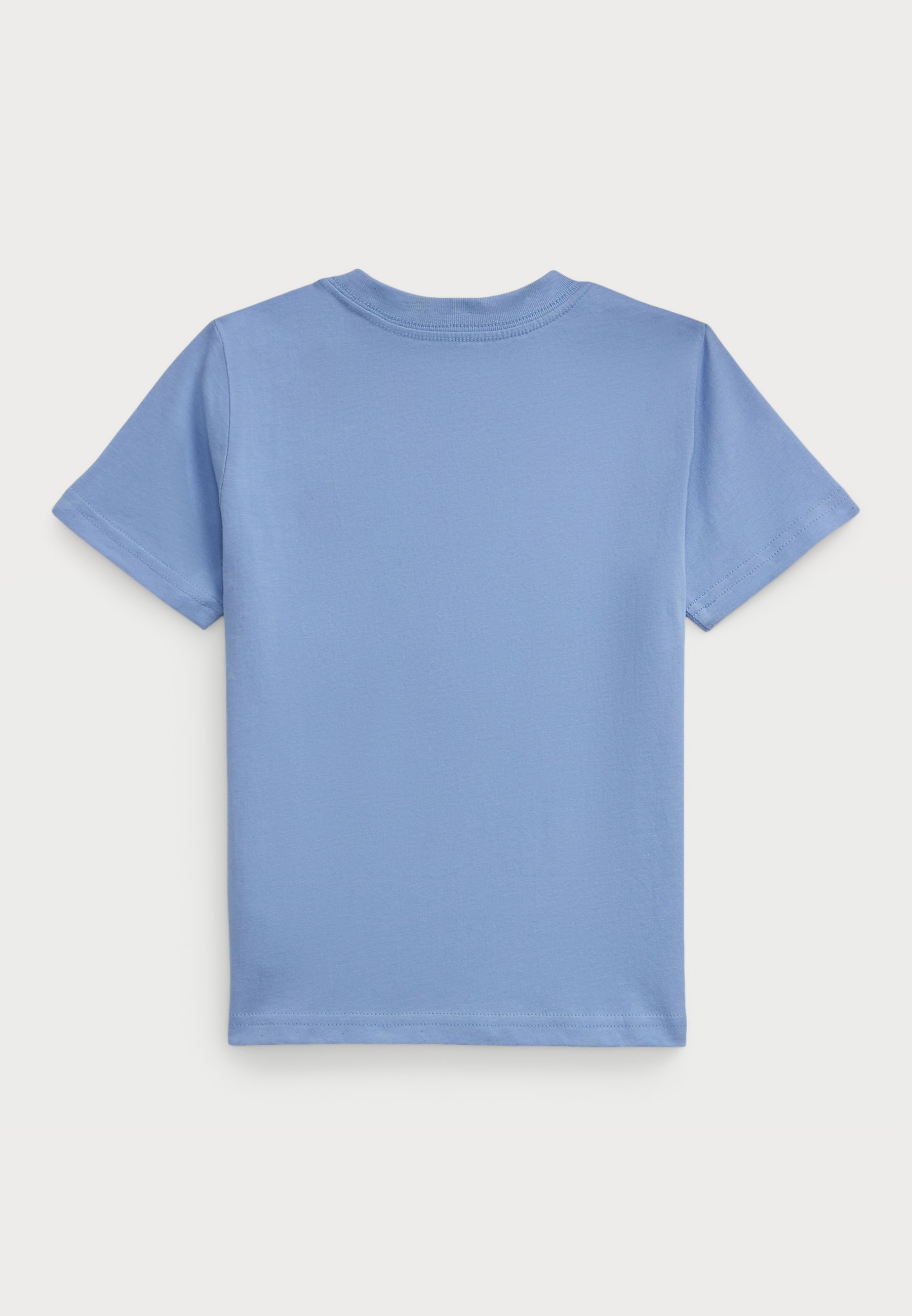 Polo Ralph Lauren T-shirt basique en jersey de coton avec poche - bleu chambray