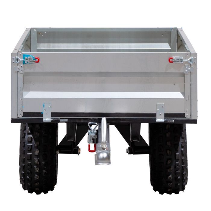 Torros 350kg single axle tipper trailer with galvanized body, 1200x850x300 mm