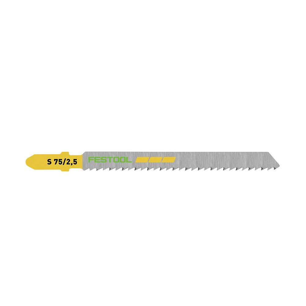 Lamă de ferăstrău FESTOOL 75 mm x 2,5 mm cu tijă în T pentru tăiere fină a lemnului – 5 bucăți 204256