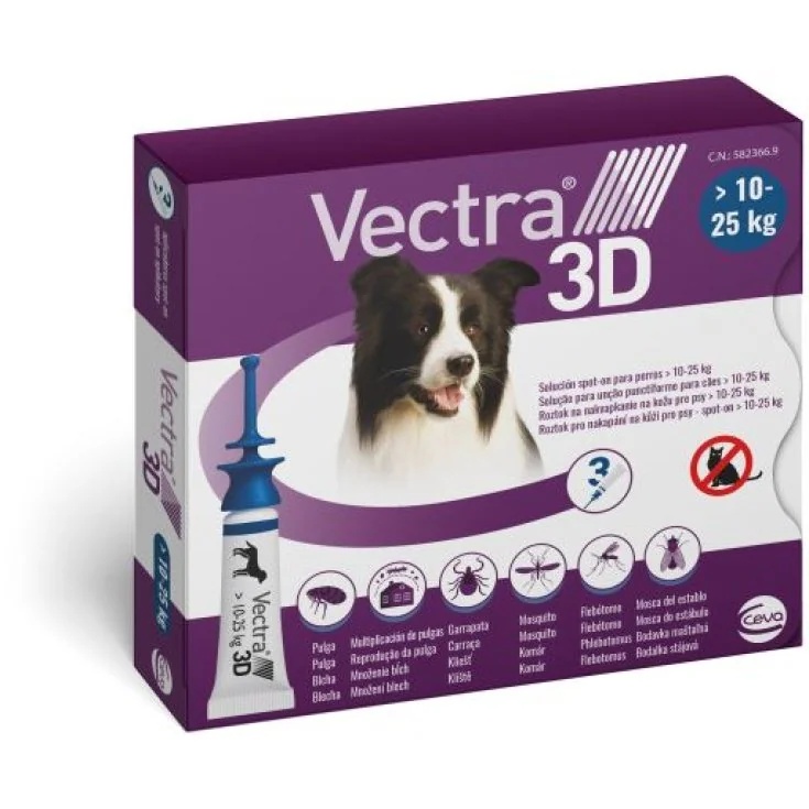 VECTRA Vectra 3D 3 pipettes bleues 1025 kg