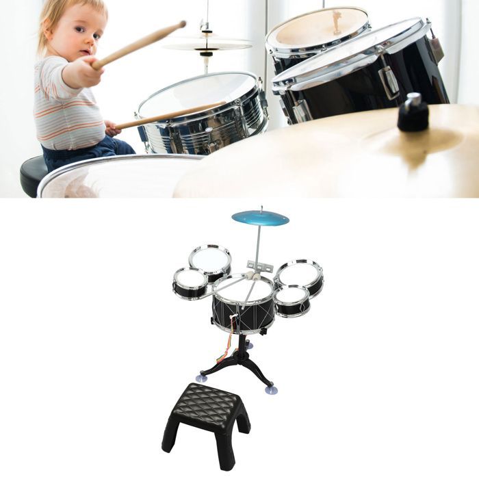 Batería infantil OMABETA, set de batería para niños, juguete educativo para la primera infancia, música, música de batería