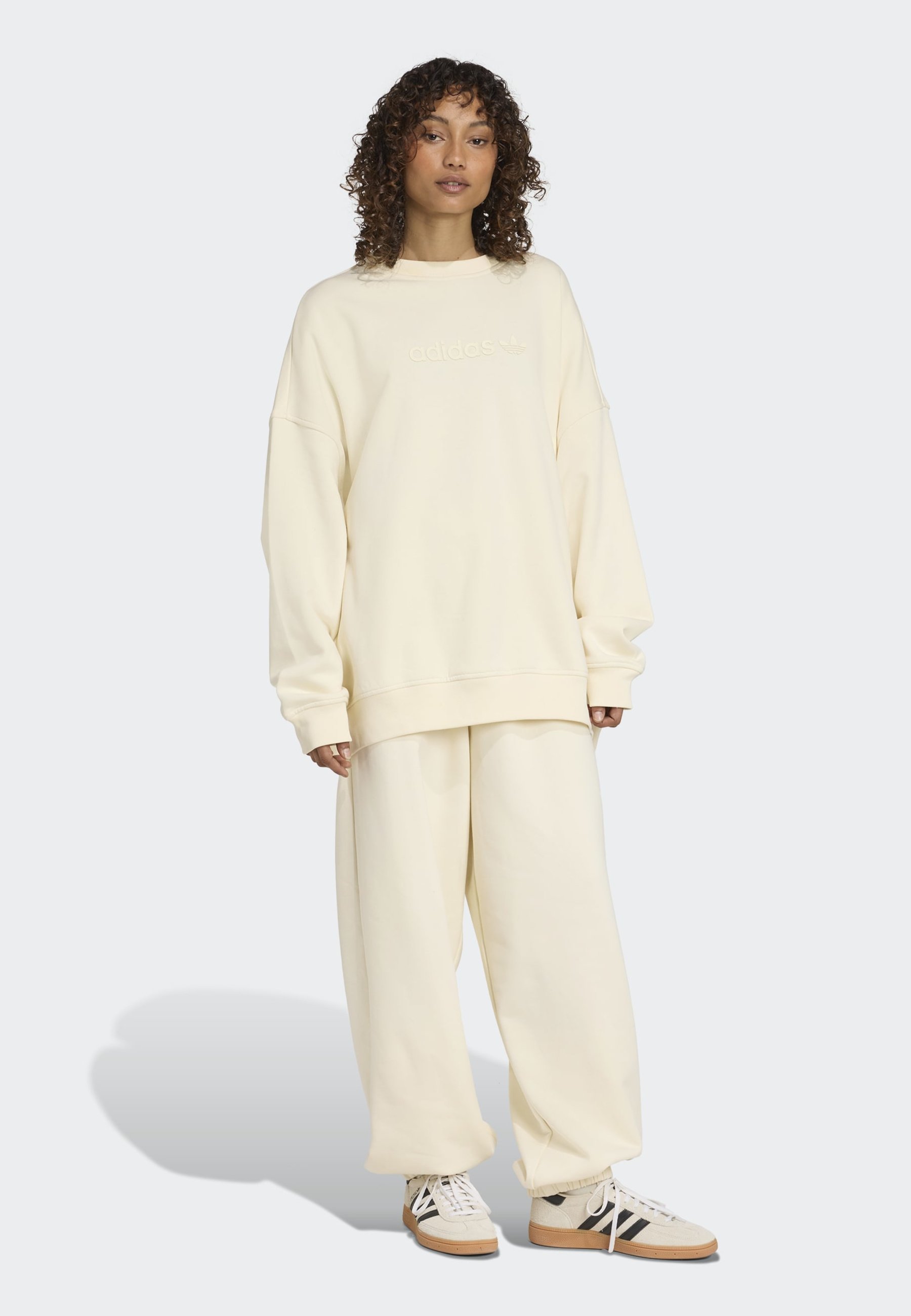 adidas Originals ESSENTIALS LINEAR JOGGER - Bas de survêtement - blanc crème