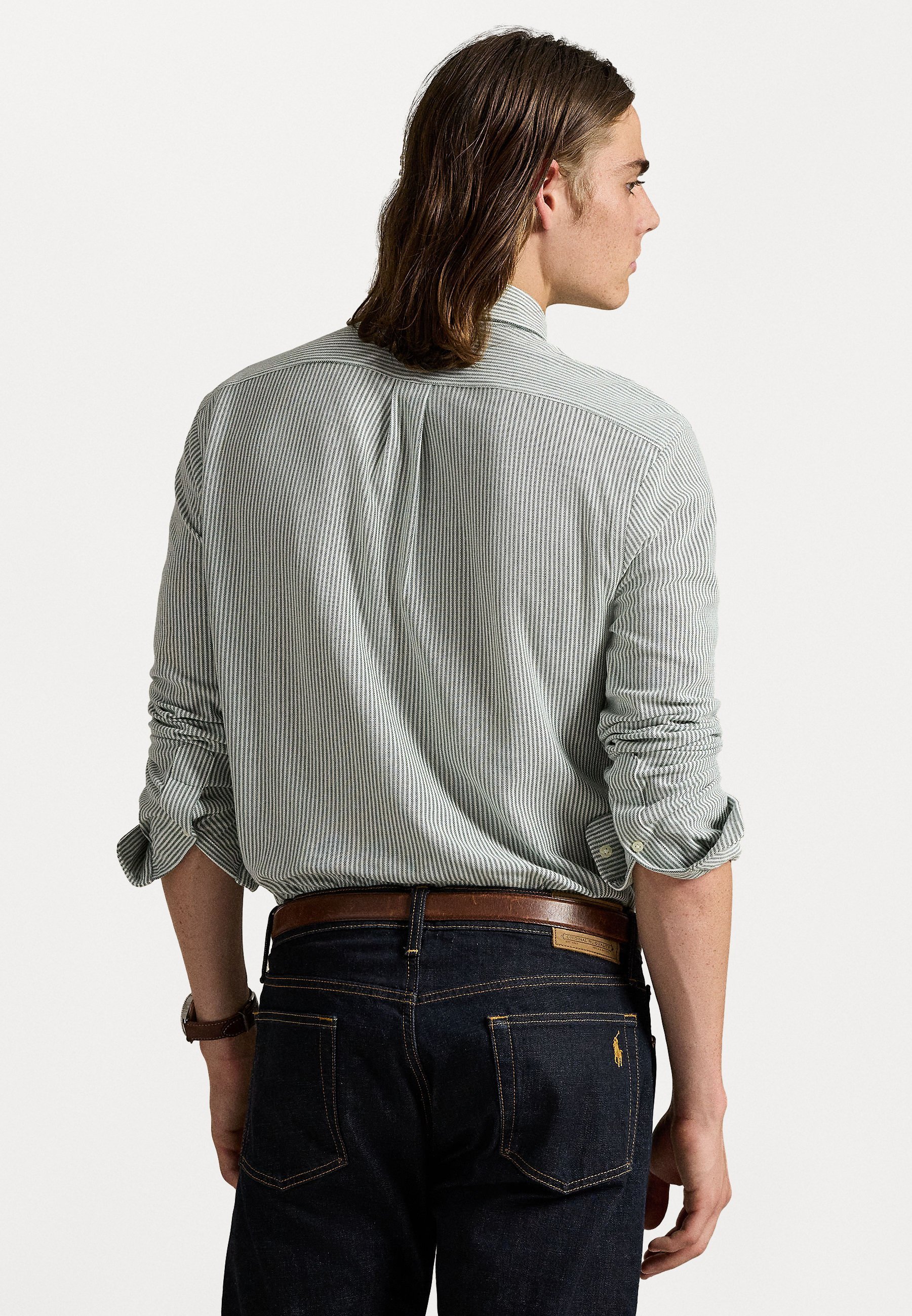 Camicia Oxford a righe Polo Ralph Lauren - Camicia - pino vintage/bianco