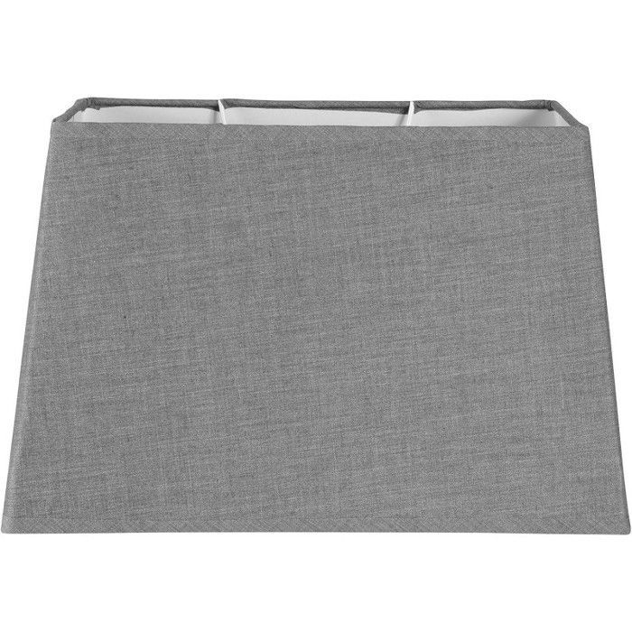 Lampshade - Rectangular - Light Grey - For lamp - 30x14x20 cm - E27 socket