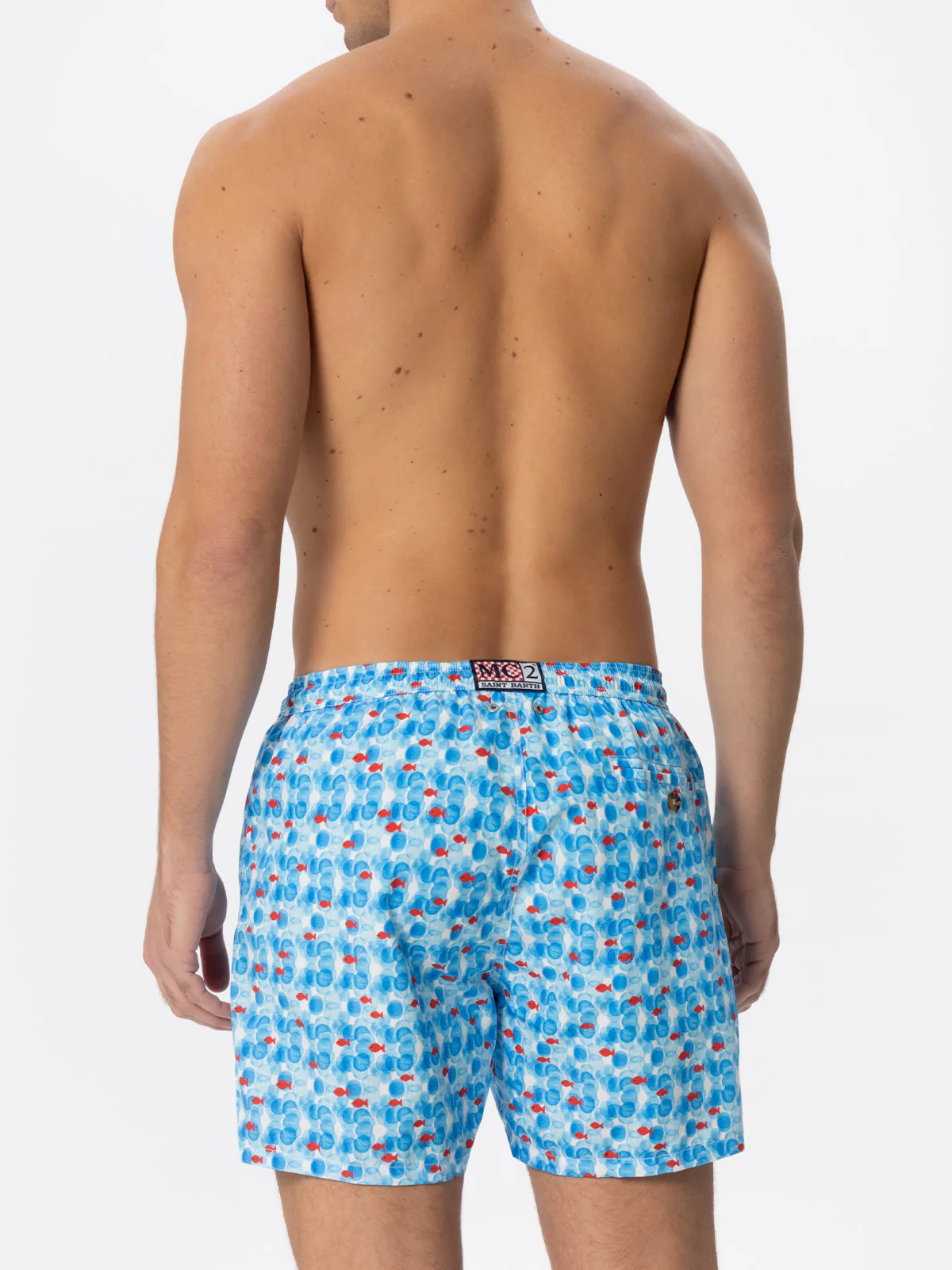 Fato de banho masculino com estampa marítima