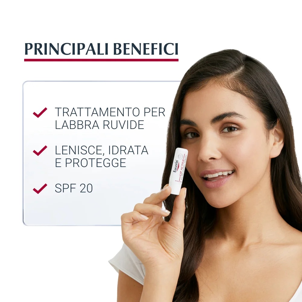 EUCERIN Eucerin lūpu krāsa lūpu zīmulī 5,5 ml nomierina, mitrina un aizsargā