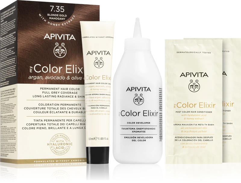 „Apivita My Color Elixir“ plaukų dažai be amoniako