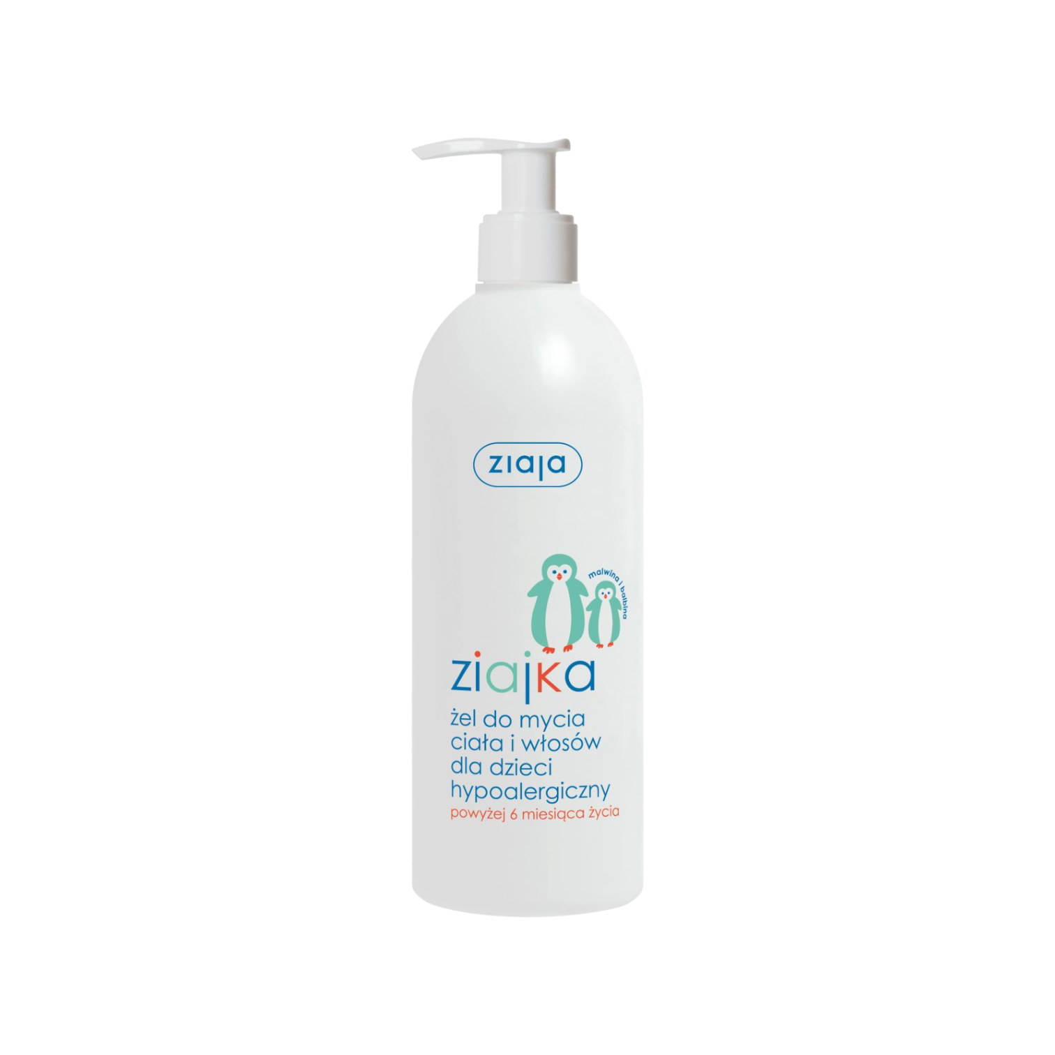 Gel lavant hypoallergénique corps et cheveux Ziaja pour enfants de plus de 6 mois 400 ml Ziajka
