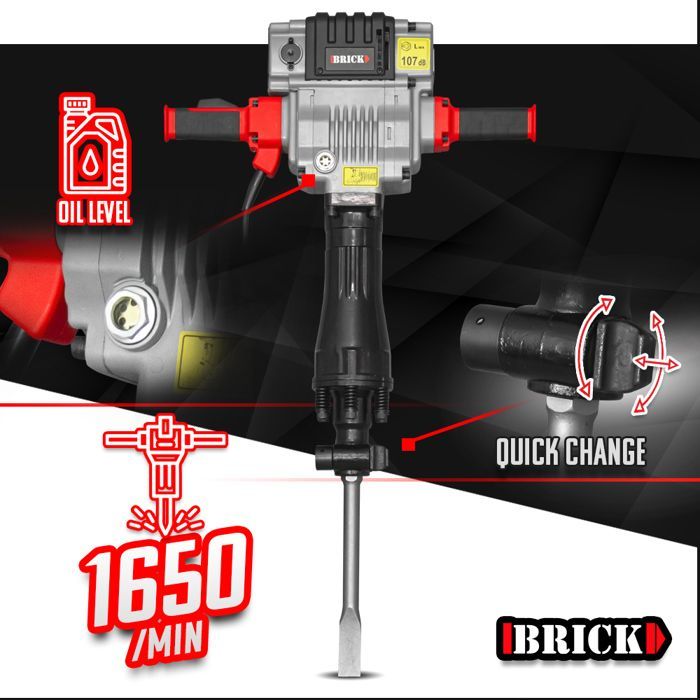 Martelo Demolidor PRO 2100W - 85 Joules com Estojo - Brick