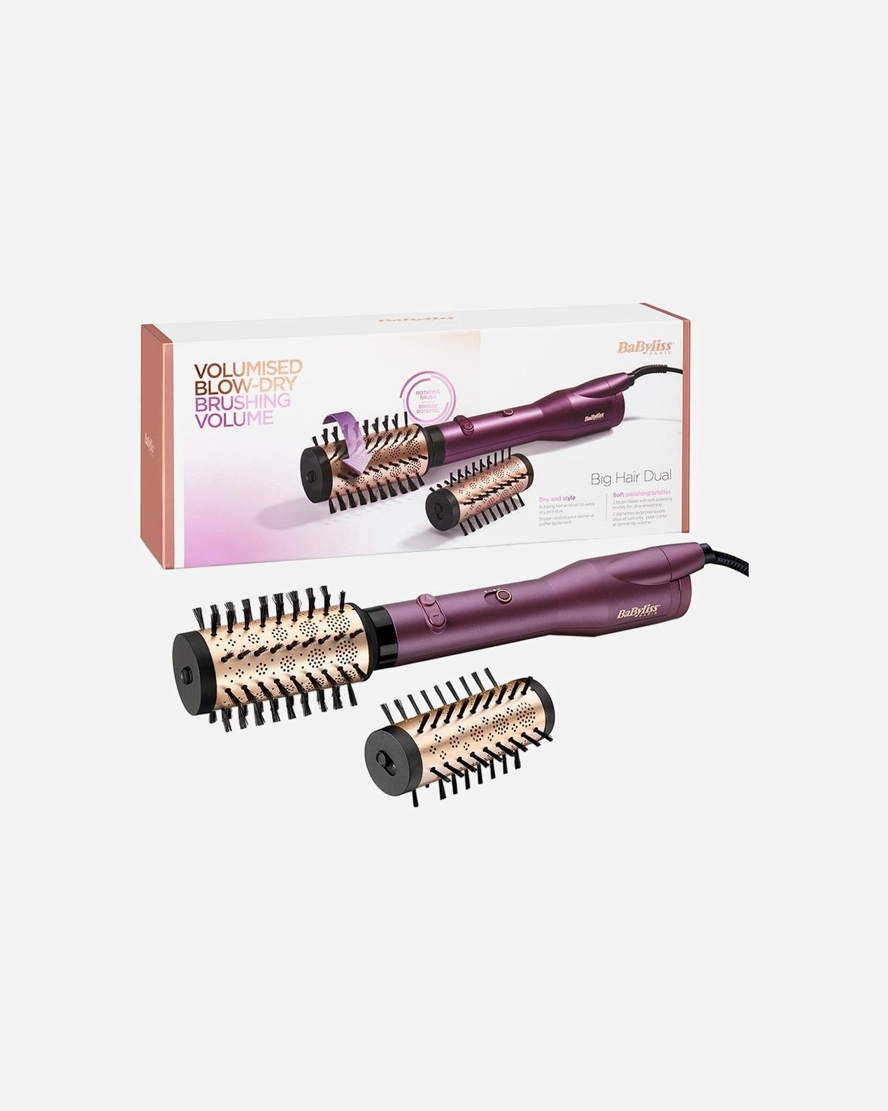 BaByliss Big Hair dvostruka četka za sušilo za kosu - 1 komad.