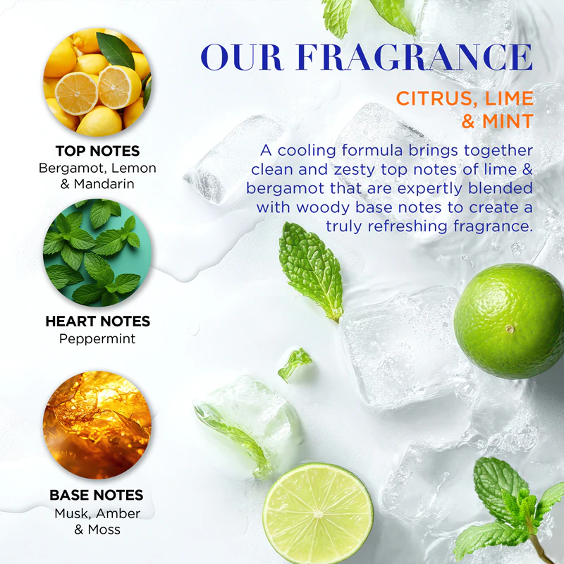 Conjunto de presente Baylis & Harding para homens, com aroma cítrico, limão e menta.