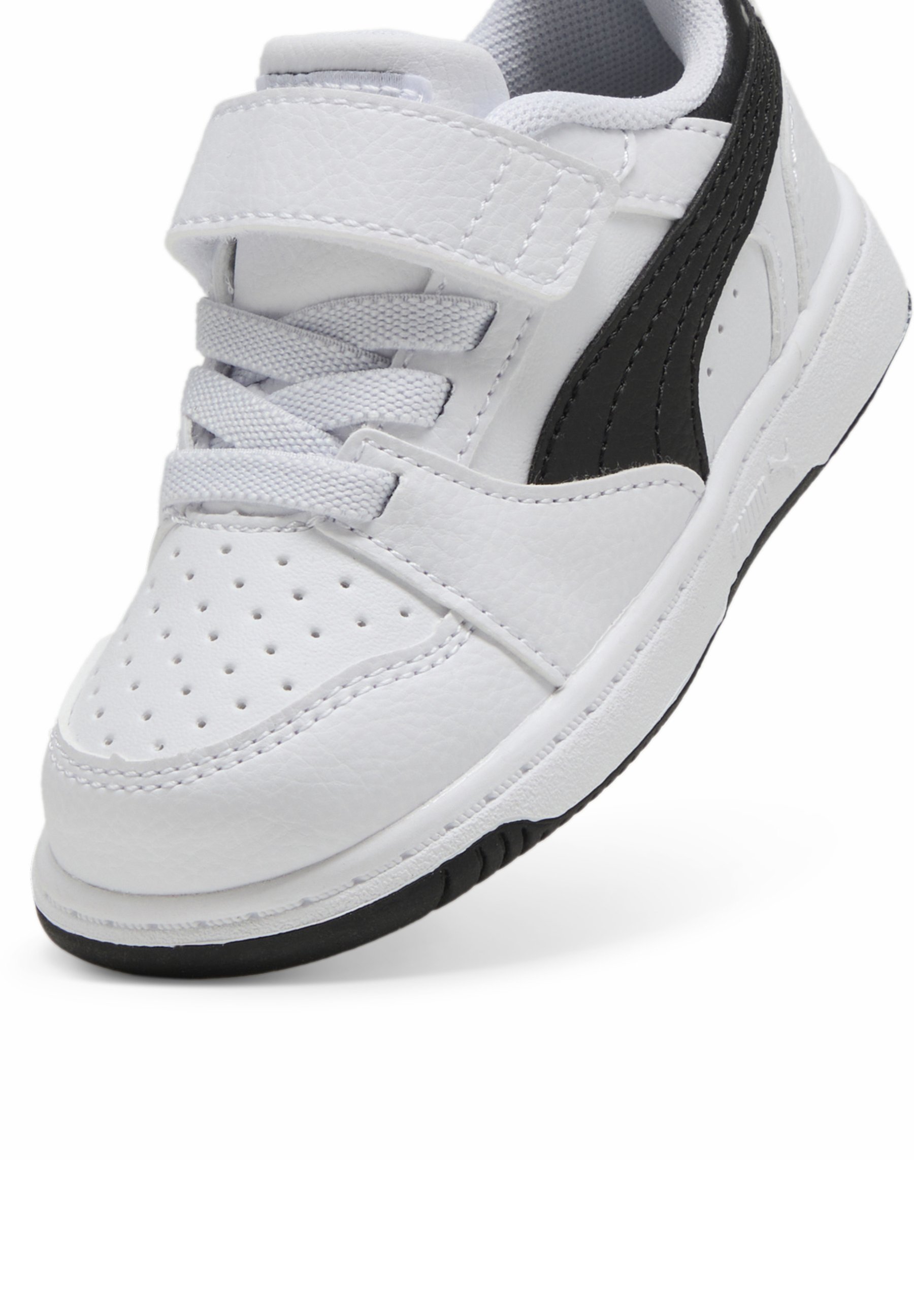 Puma REBOUND V6 LO - Babyschoenen - wit zwart zwart