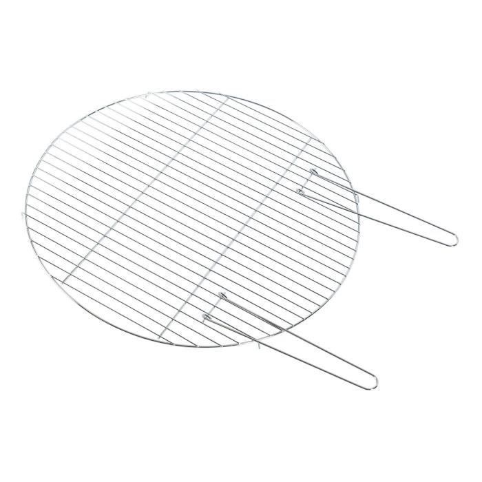 Barbacoa - HOMESCAPES - 60 cm de diámetro - Metal cromado - Un accesorio imprescindible para el verano