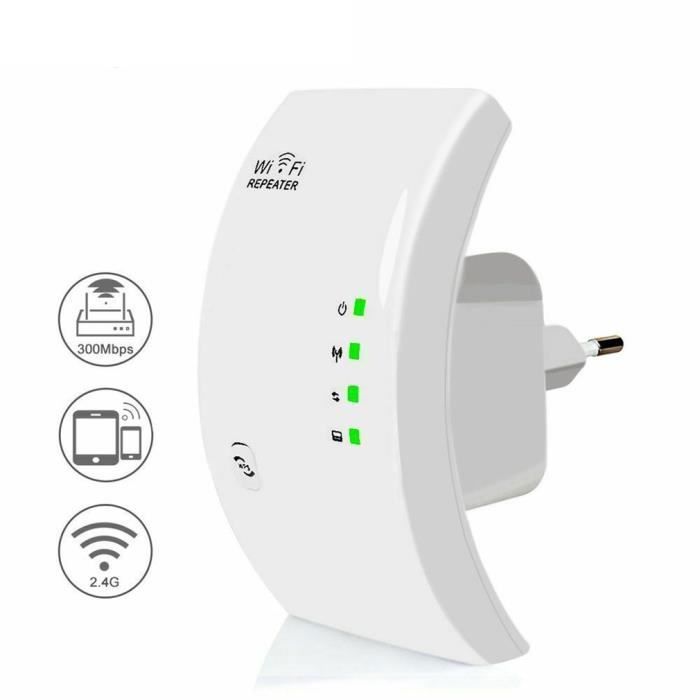 répéteur WiFi sans fil 300Mbps, Amplificateur de signal Wifi longue portée