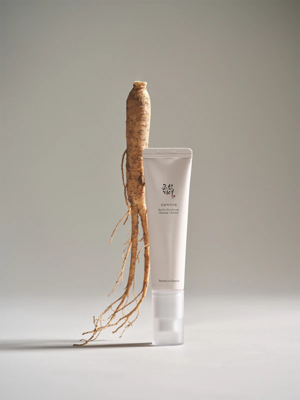 Sérum revitalizante para a área dos olhos Beauty of Joseon com ginseng e retinal, antirrugas.