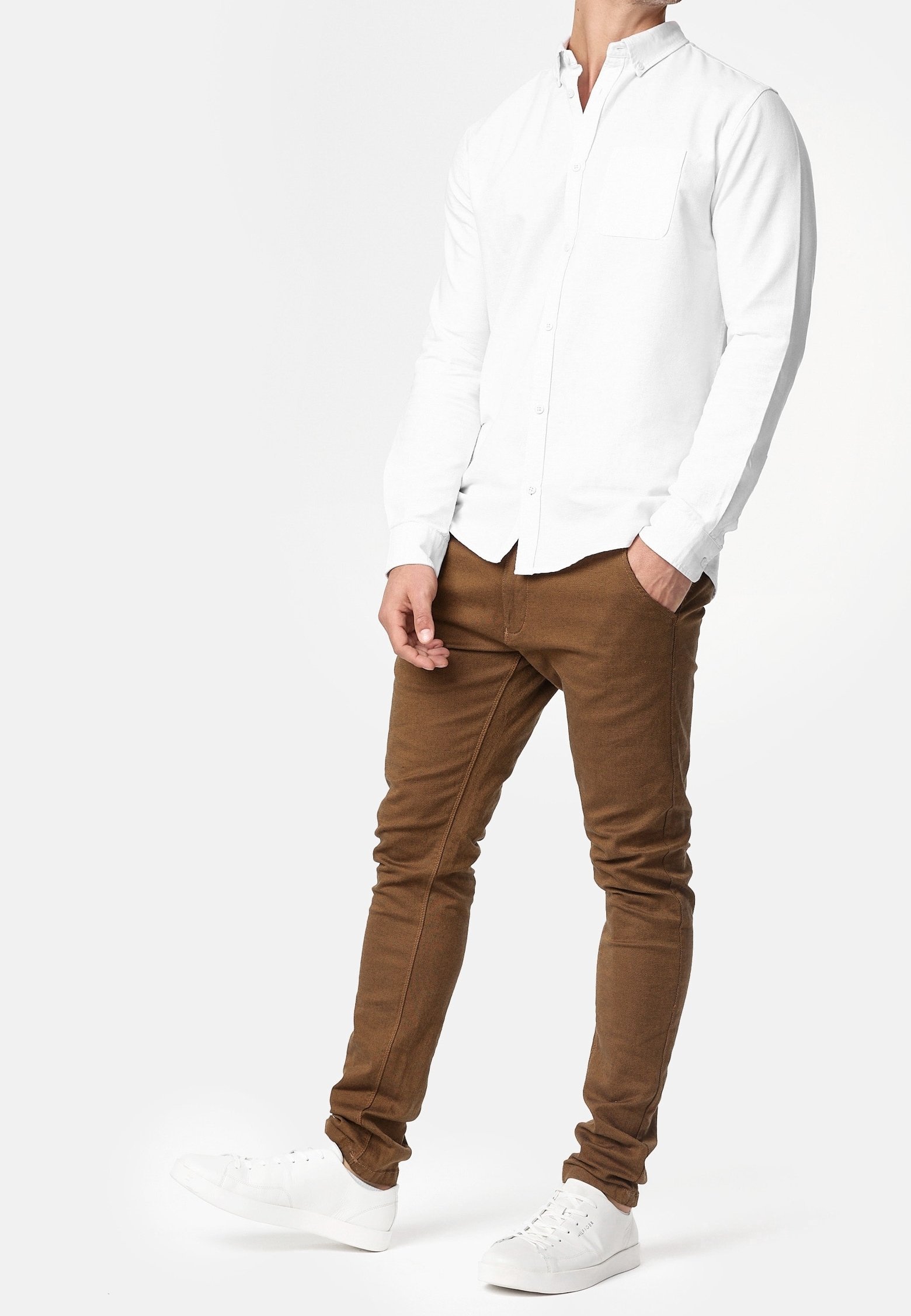 INDICODE JEANS Chino's - gemêleerd bruin
