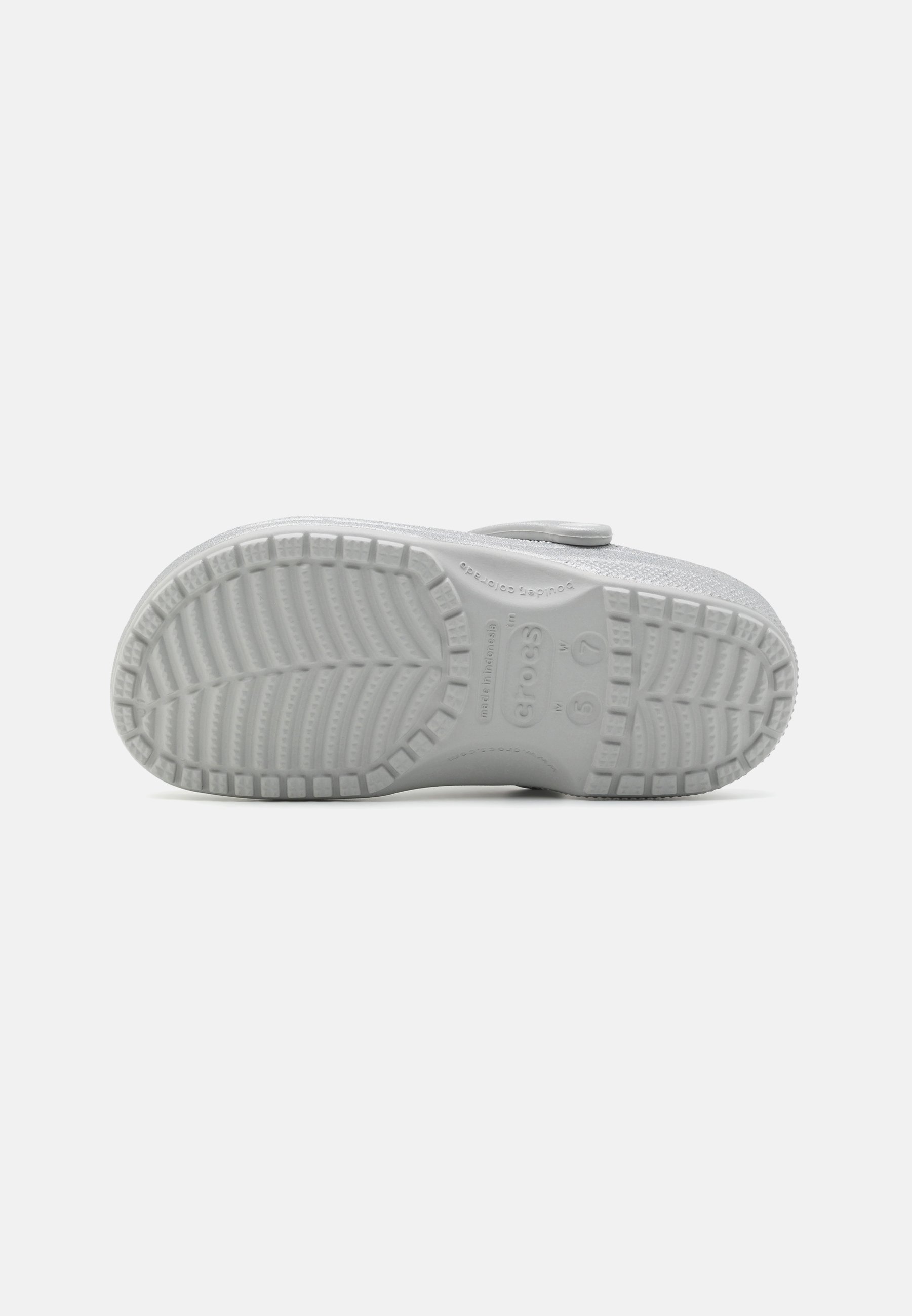 Crocs CLASSIC GLITTER - Dřeváky - silver