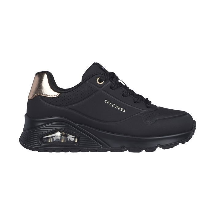 Tênis Infantil Feminino - SKECHERS - Uno Gen1 - Preto - Com Cadarço - Sintético