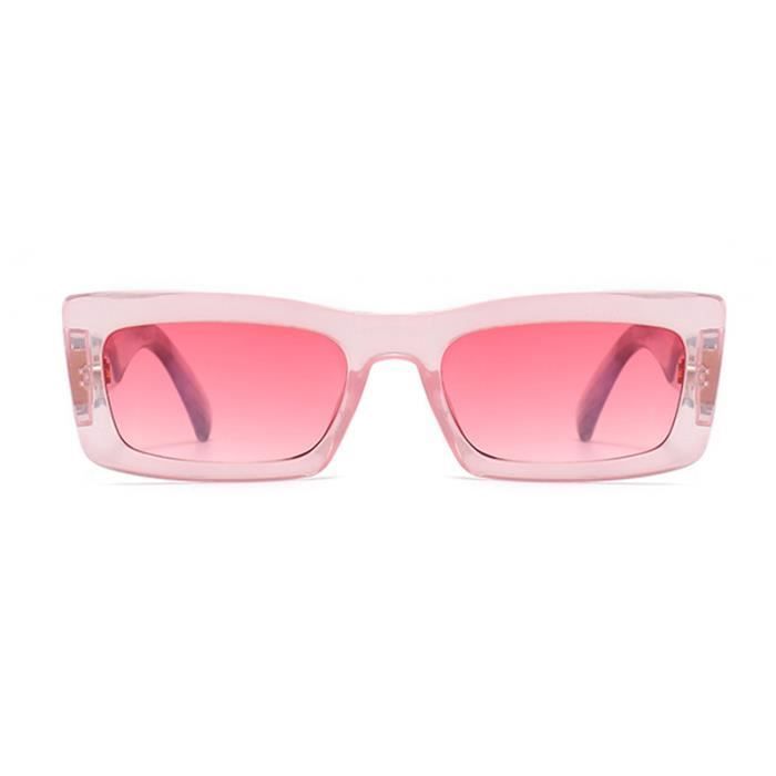 Gafas de sol de moda para mujer SHARPHY, montura rectangular rosa, estilo elegante, ideales para conducir, viajar y con protección UV.