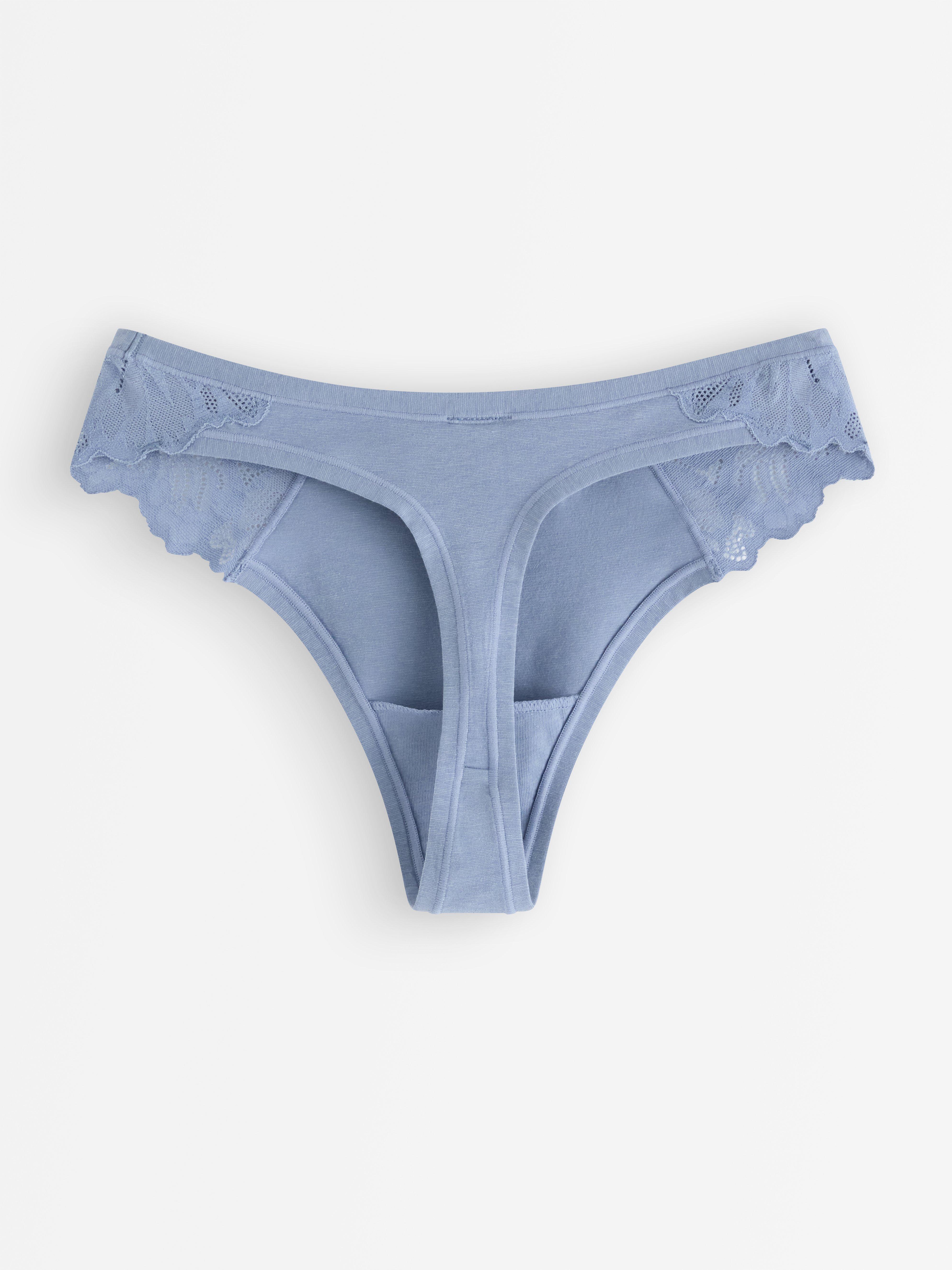 Mikrobavlněná tanga Dusty Blue