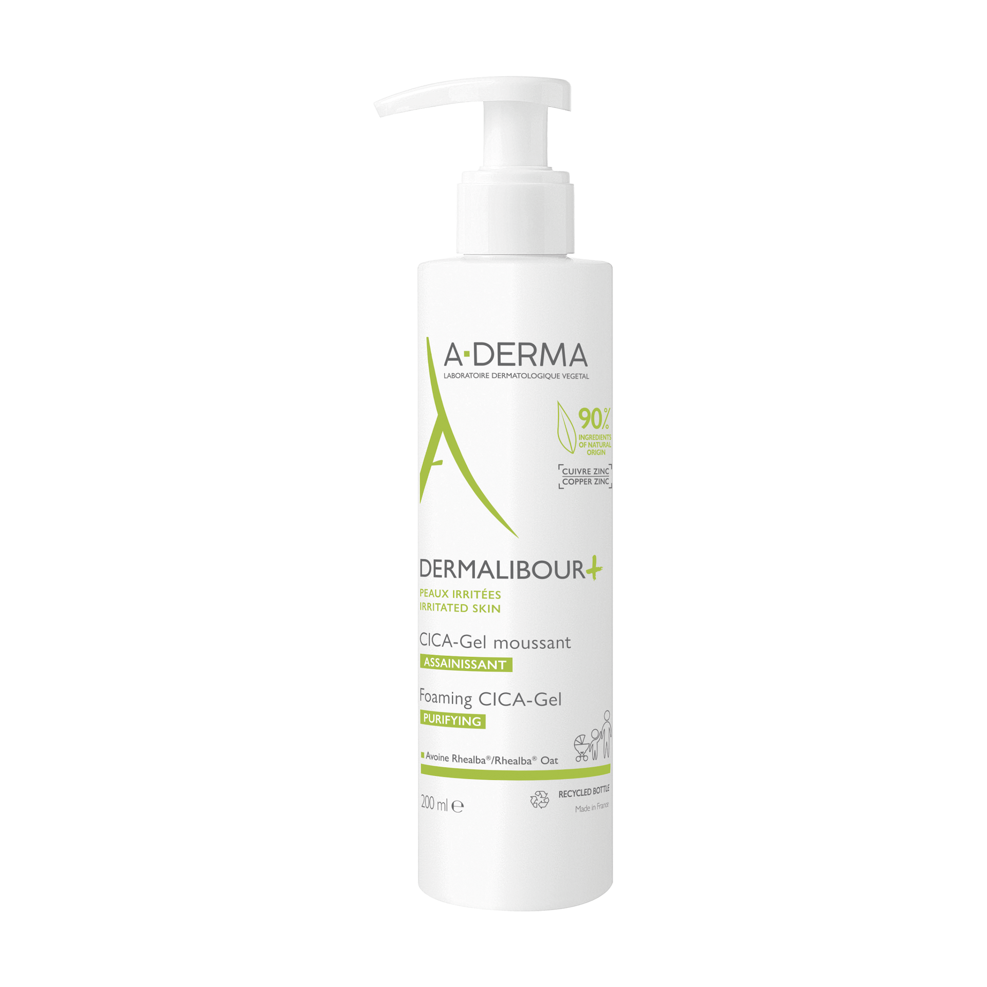 Dermalibour+ Gel Spumant Cica-Gel 200 ml - A-Derma