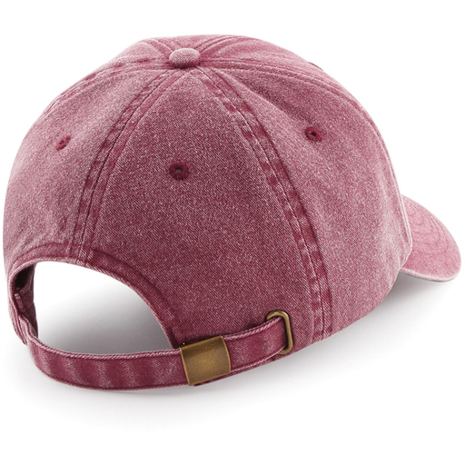  Casquette Beechfield en denim style vintage à profil bas