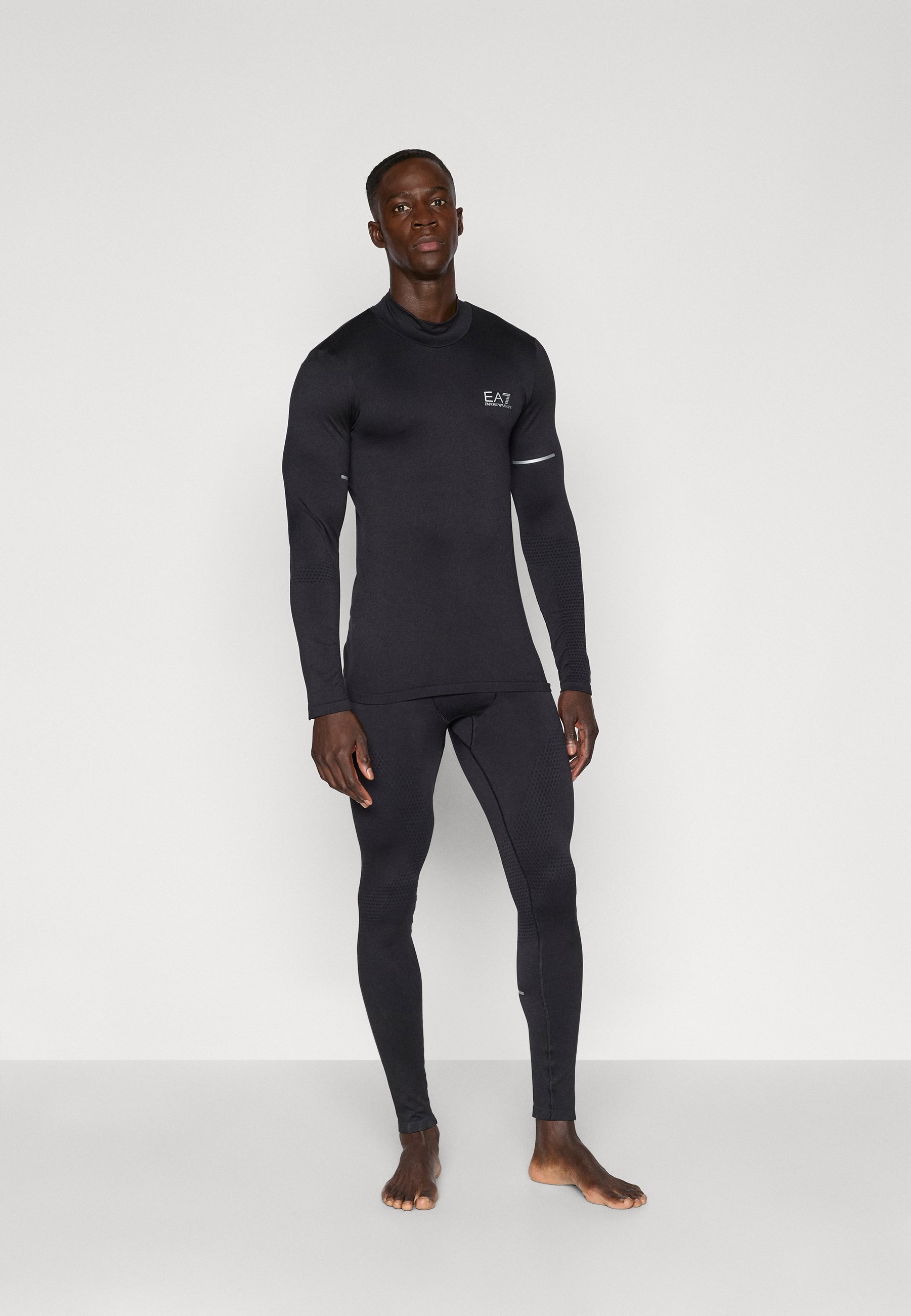 EA7 Emporio Armani top met lange mouwen - zwart