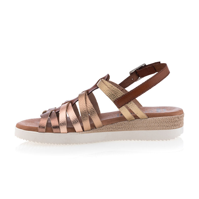 Brune sandaler / sko med åpen tå til dame