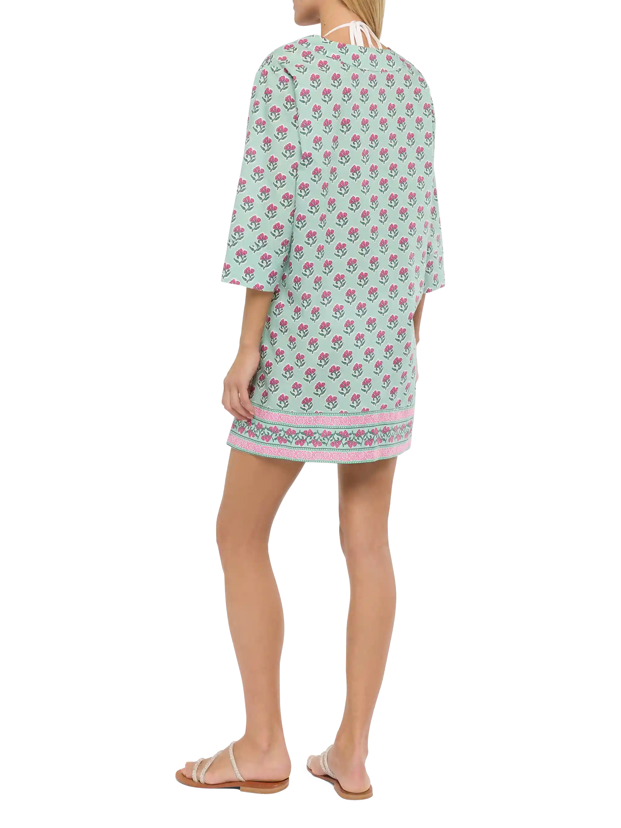 Macha katoenen tuniekjurk met bloemenprint