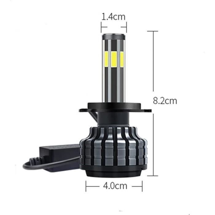 Kit de bombillas LED Canbus Anti Error H7 80W 16000 lm 12-24v 6 LED para camión y automóvil