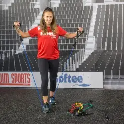  Softee Set mit 5 elastischen Trainingsbändern