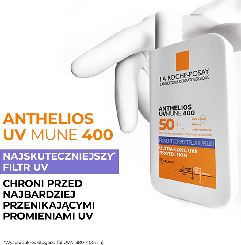 La Roche-Posay Anthelios UVMUNE 400 fluid proti akné SPF 50+