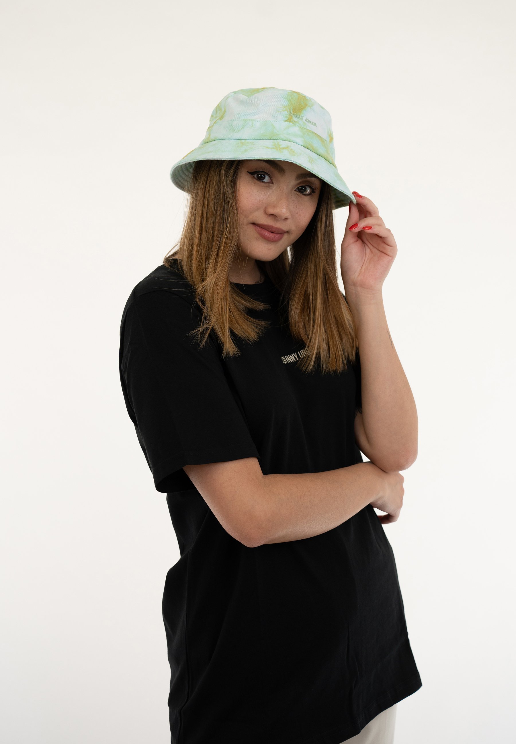Johnny Urban BUCKET HAT GILL - Klobúk - batikovaný zelený